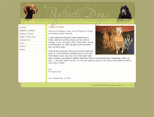 Tablet Screenshot of pagliaccidogs.com